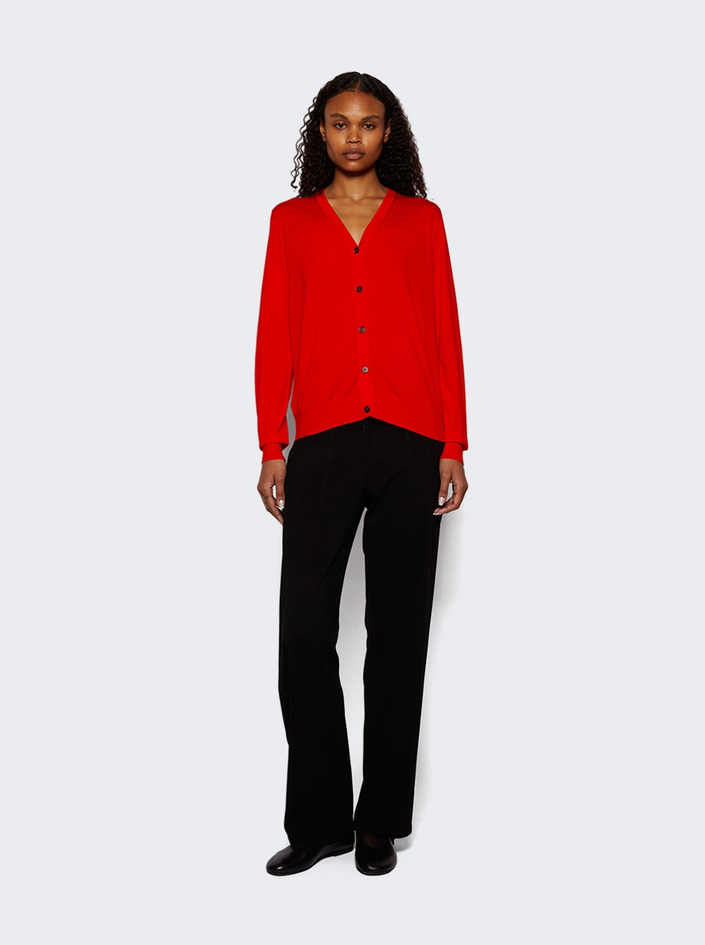 Hotie Wool Cardigan Firetruck Red - 2