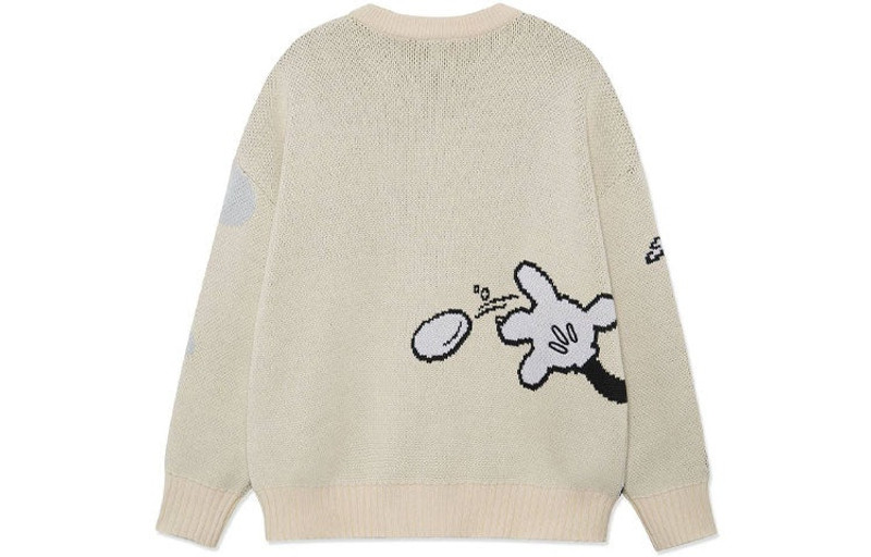 Li-Ning Li-Ning x Disney Graphic Crew Neck Sweater 'Beige' AMBR018-4 outlook
