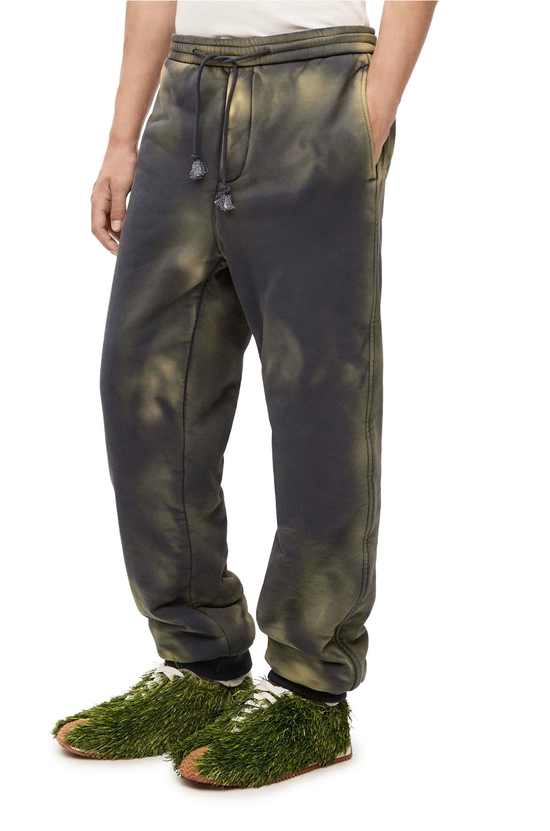 Puffer jogging trousers in cotton - 3