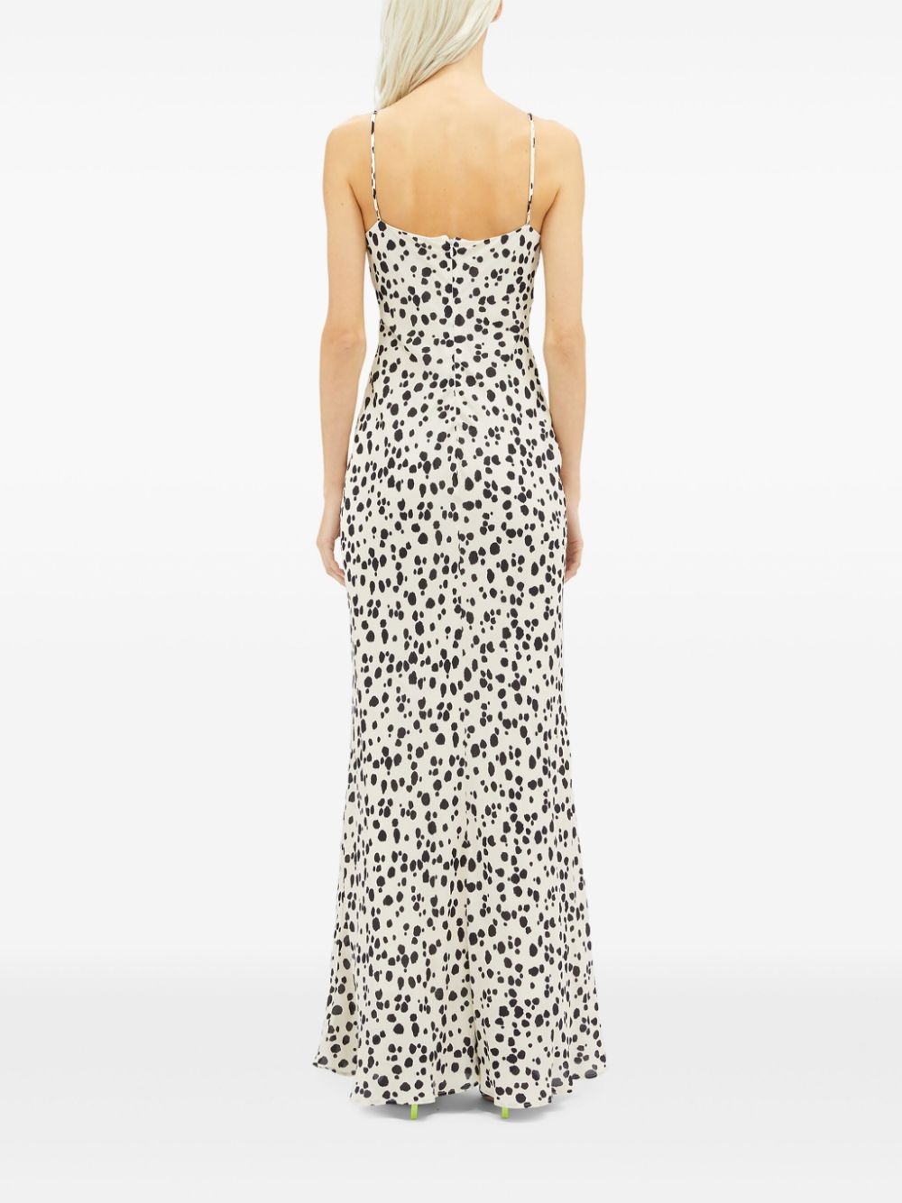 spot-print maxi dress - 4
