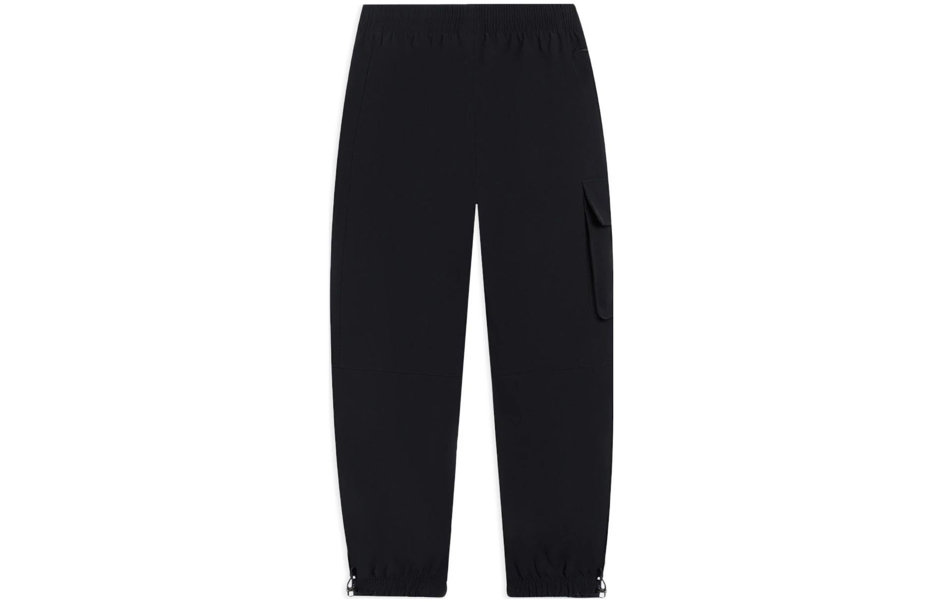 Li-Ning Fashion Style Cargo Pants 'Black White' AYKSA35-1 - 2