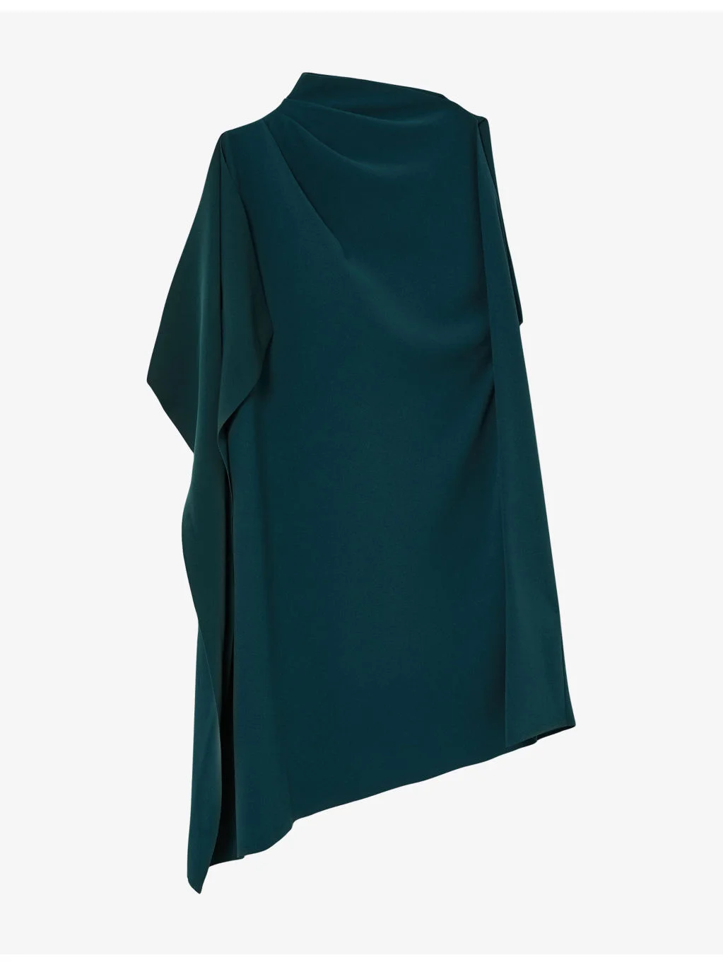 Ellery One-Shoulder Draped Woven Mini Dress - 1