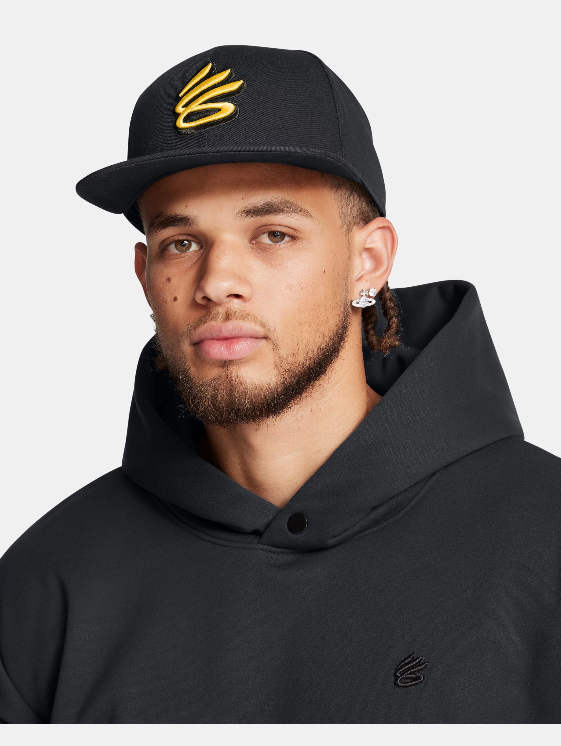 Men's Curry Flat Brim Snapback Cap - 3