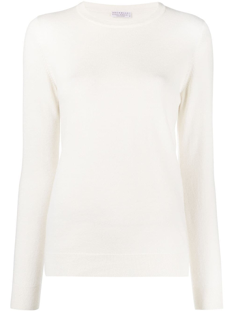 crew-neck cashmere jumper 1