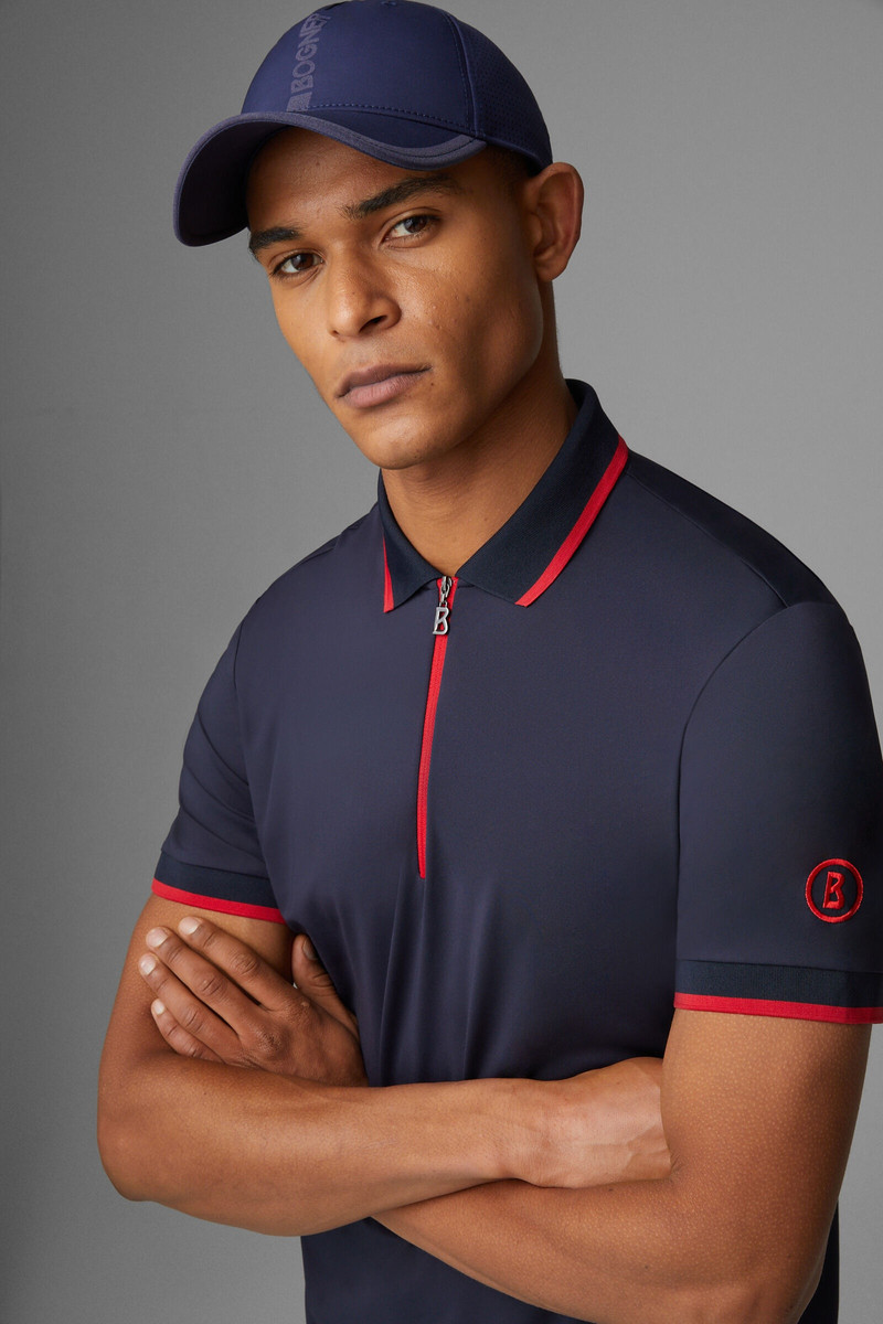 Cody Functional polo shirt in Navy blue 4