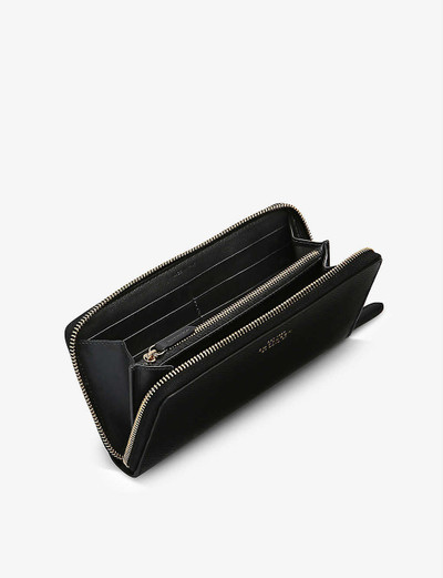 Smythson Panama large zipped leather purse outlook