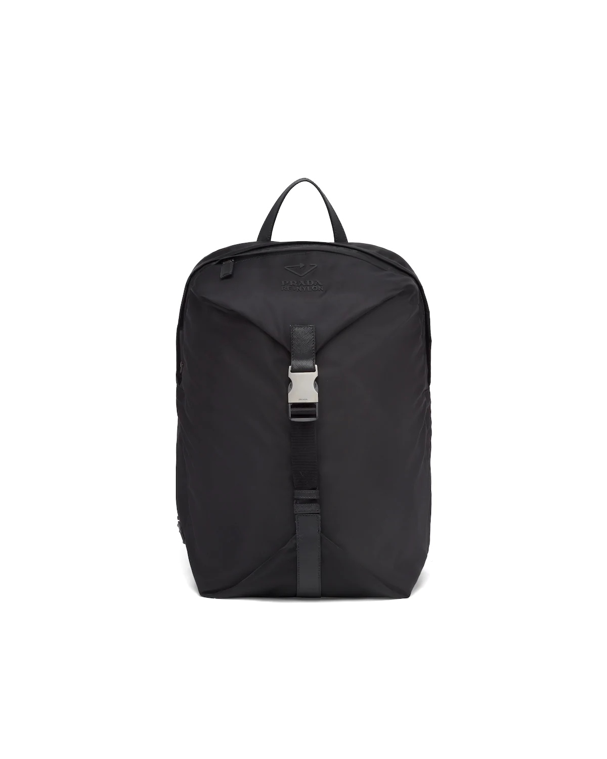 Re-Nylon and Saffiano leather backpack - 1