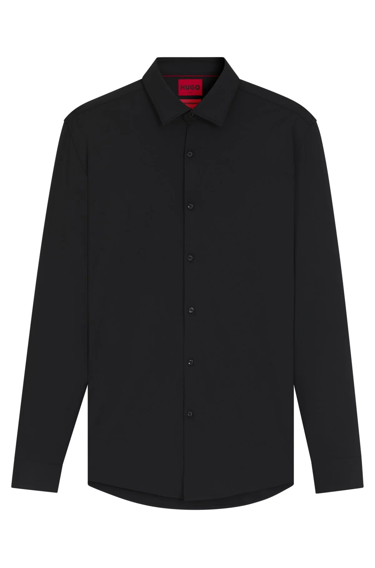 SLIM-FIT SHIRT IN PERFORMANCE-STRETCH JERSEY - 1