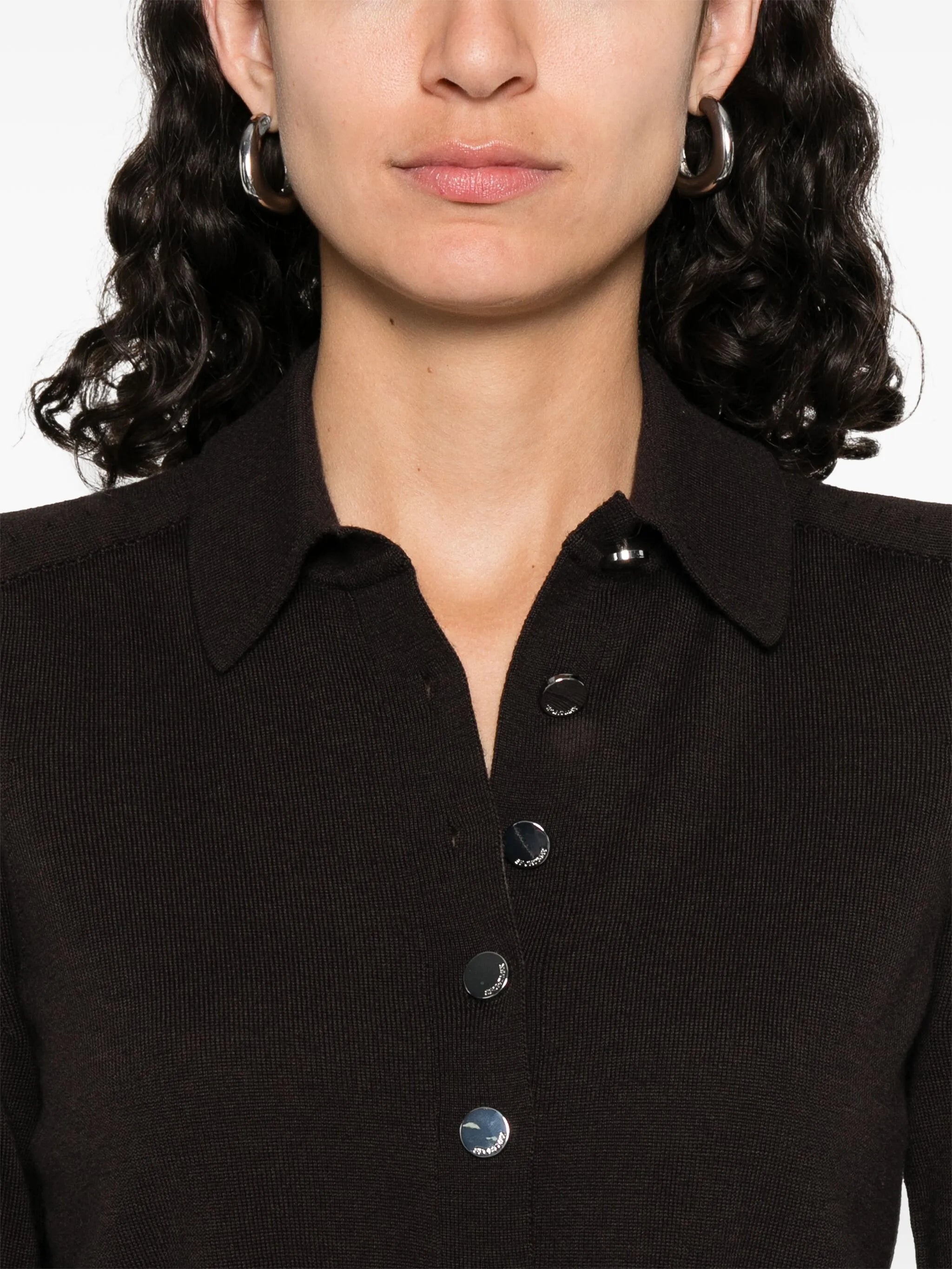 Virgin Wool Polo Top - 4