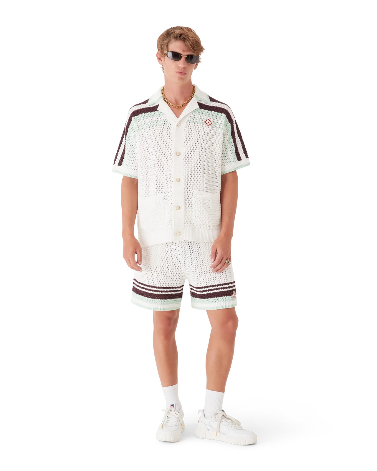Tennis Cotton Crochet Shorts | Casablanca Paris - 2