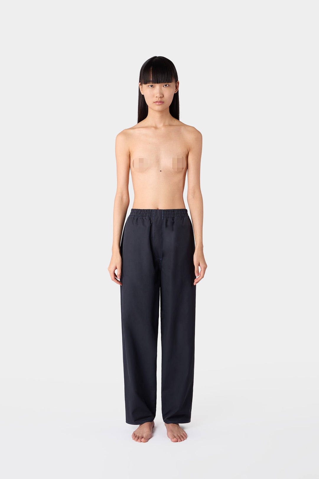 ELASTIC PANTS / dark blue - 1