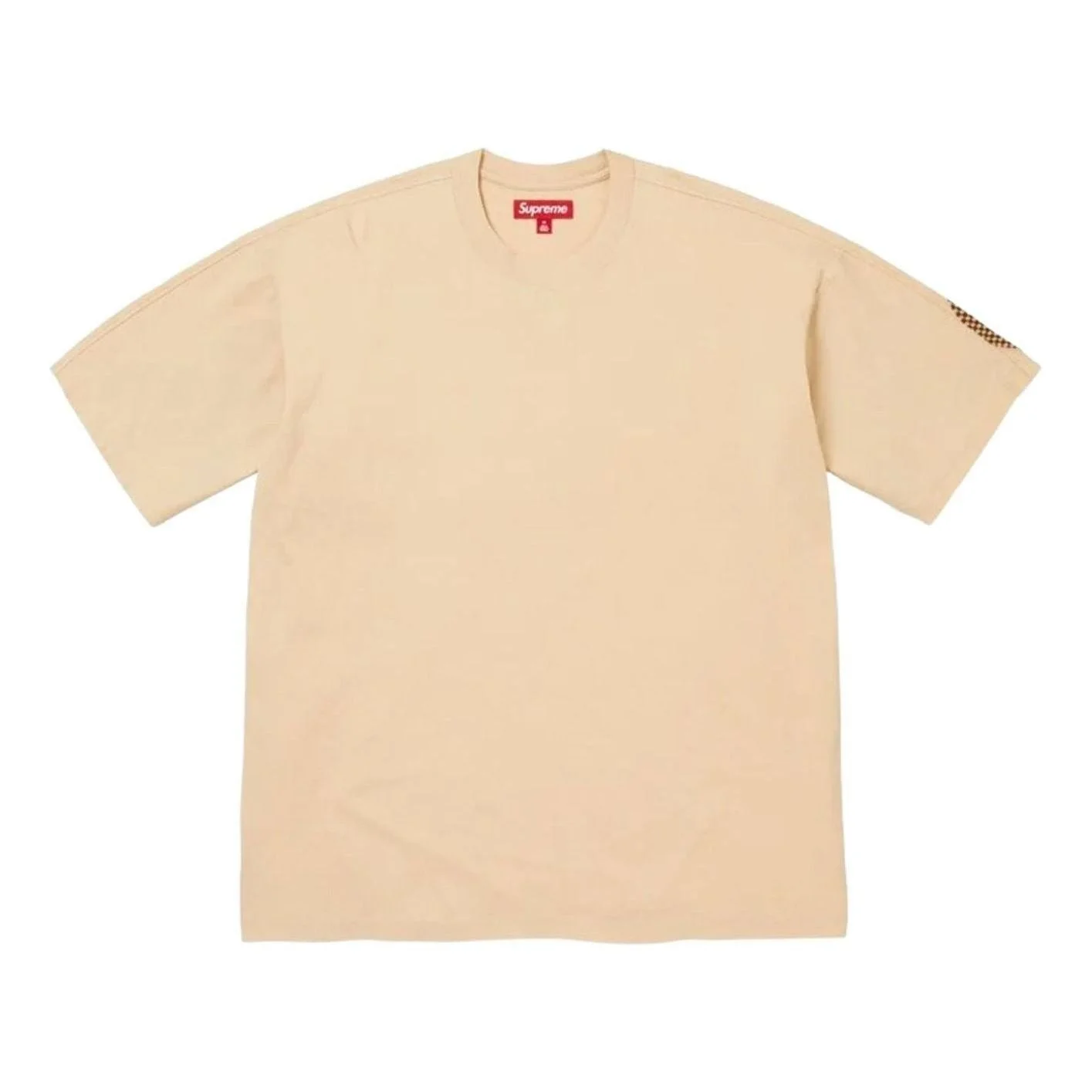 Supreme FW26 Checkerboard Intarsia S/S Top 'Light Tan' SUP-FW26-061-TAN - 1