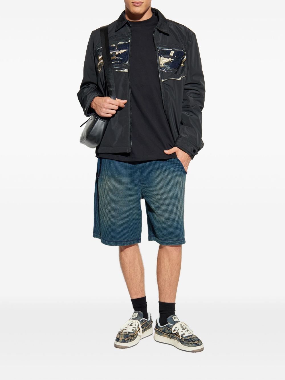 embroidered panel jacket - 2
