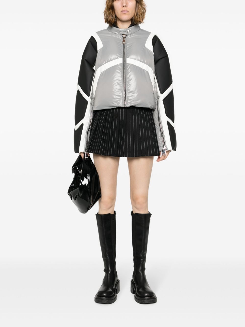 Khris Crop Biker puffer jacket - 2