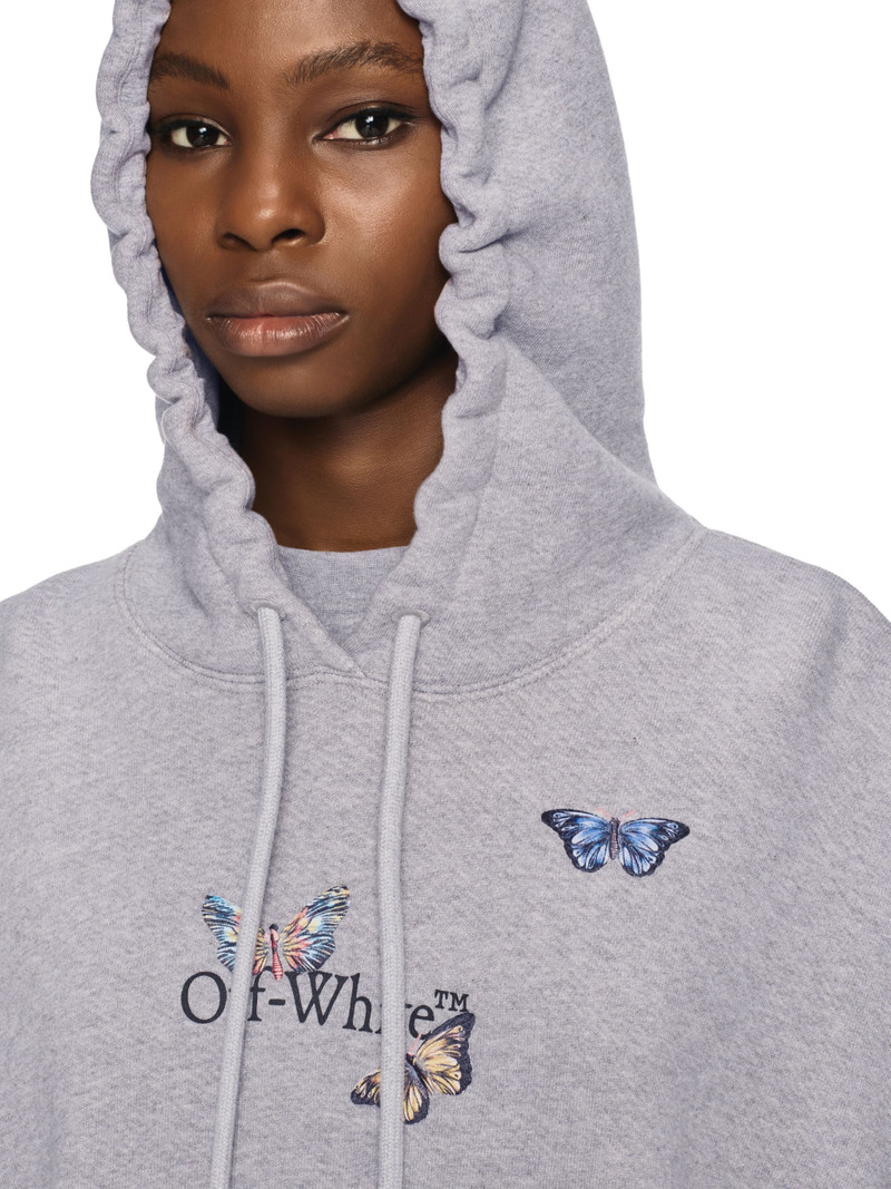 Gray Bookish Butterfly Hoodie 6