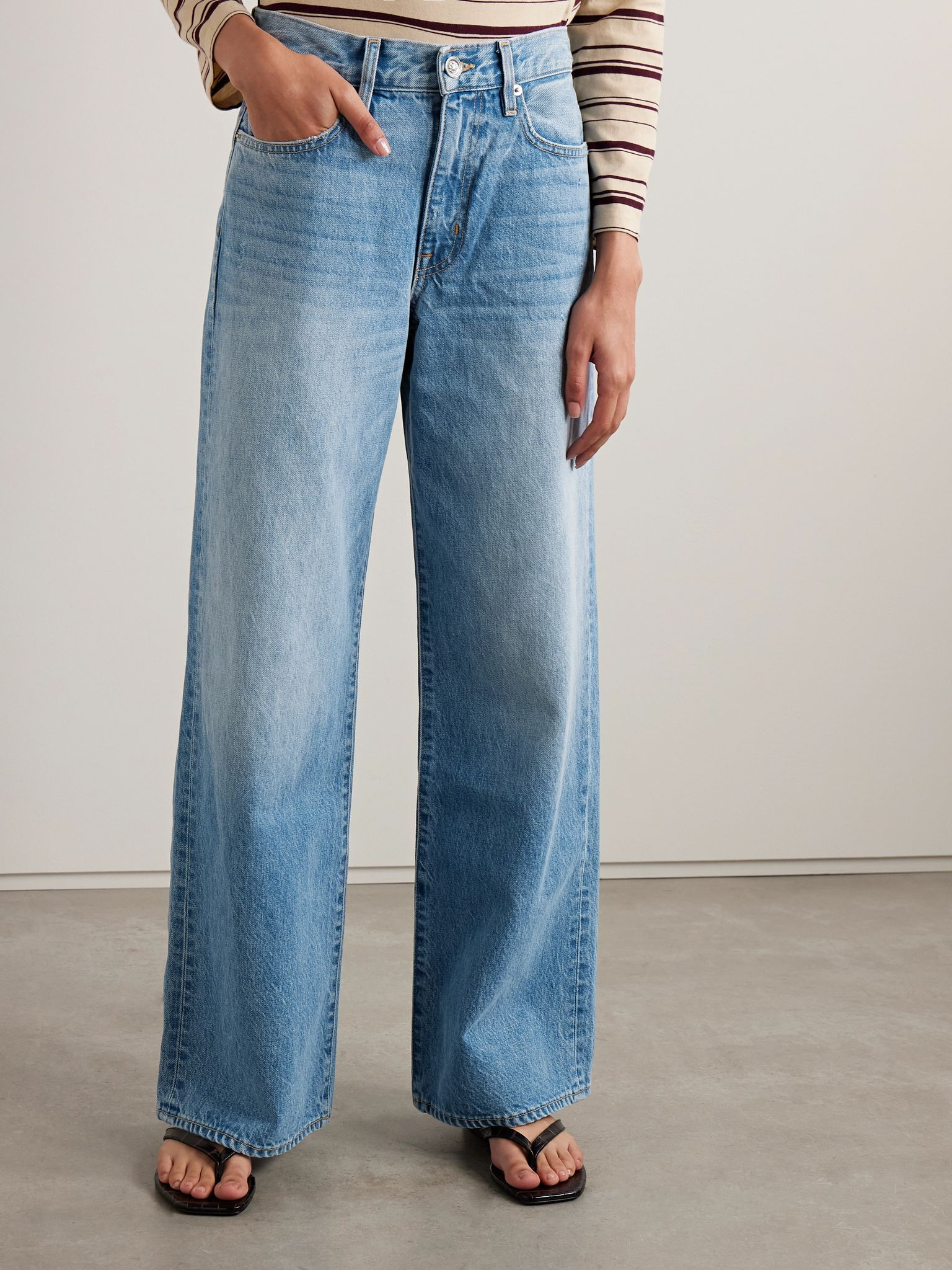 Selena mid-rise wide-leg jeans Mid denim - 3