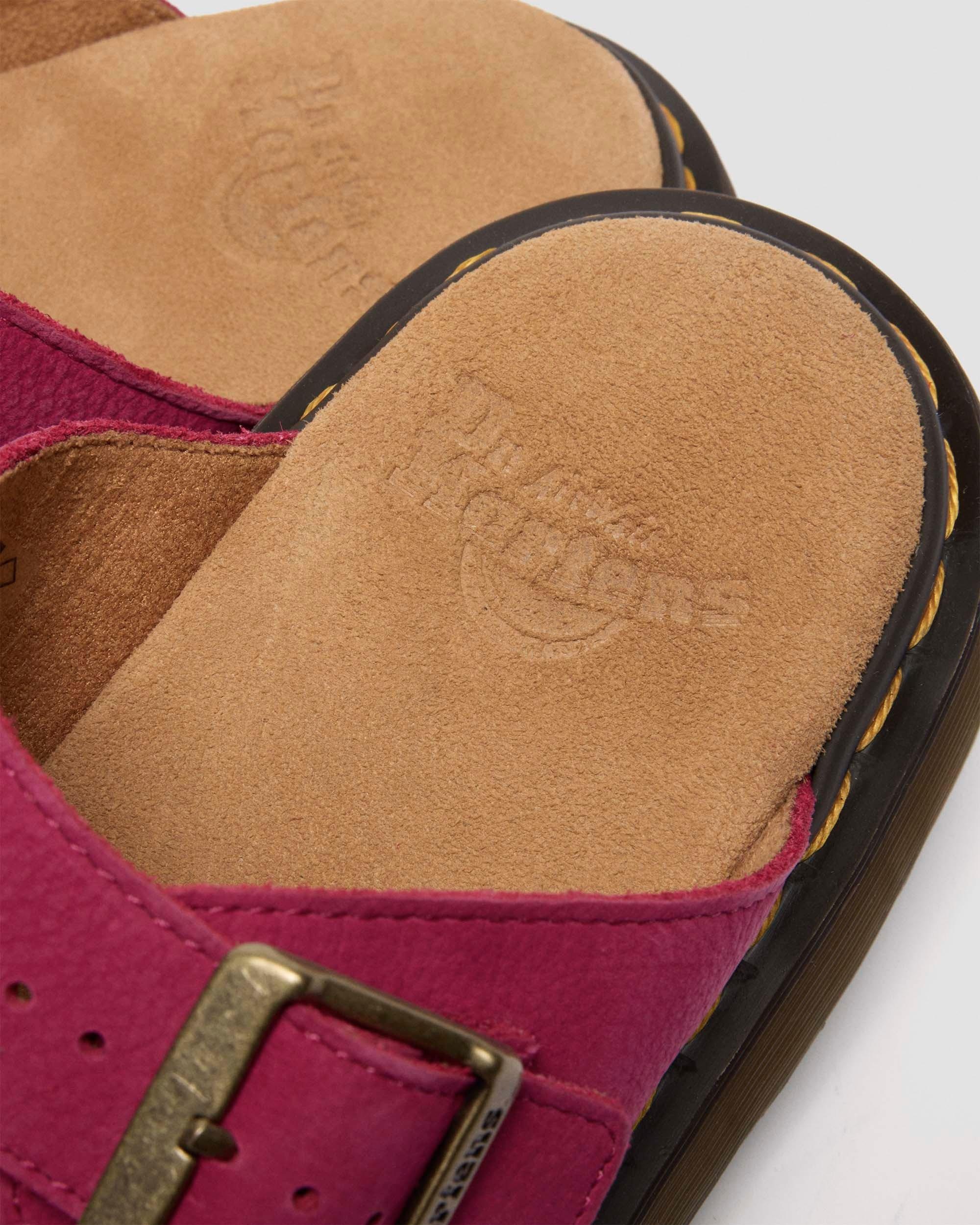 Josef Nubuck Leather Slide Sandals - 4
