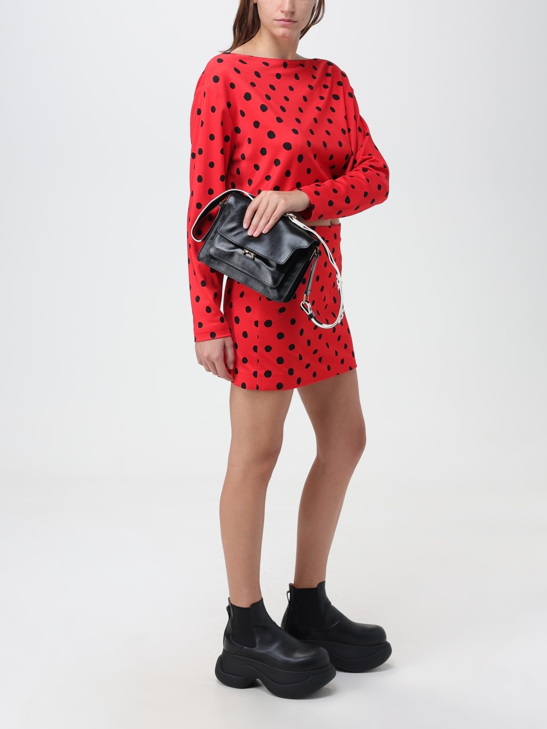 Marni blouse in stretch viscose with Polka Dots - 2