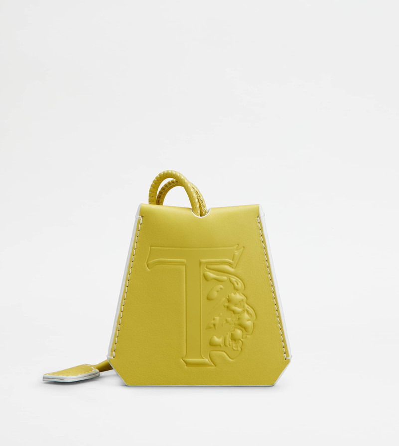 TOD'S NECK KEY HOLDER IN LEATHER - GREEN 1