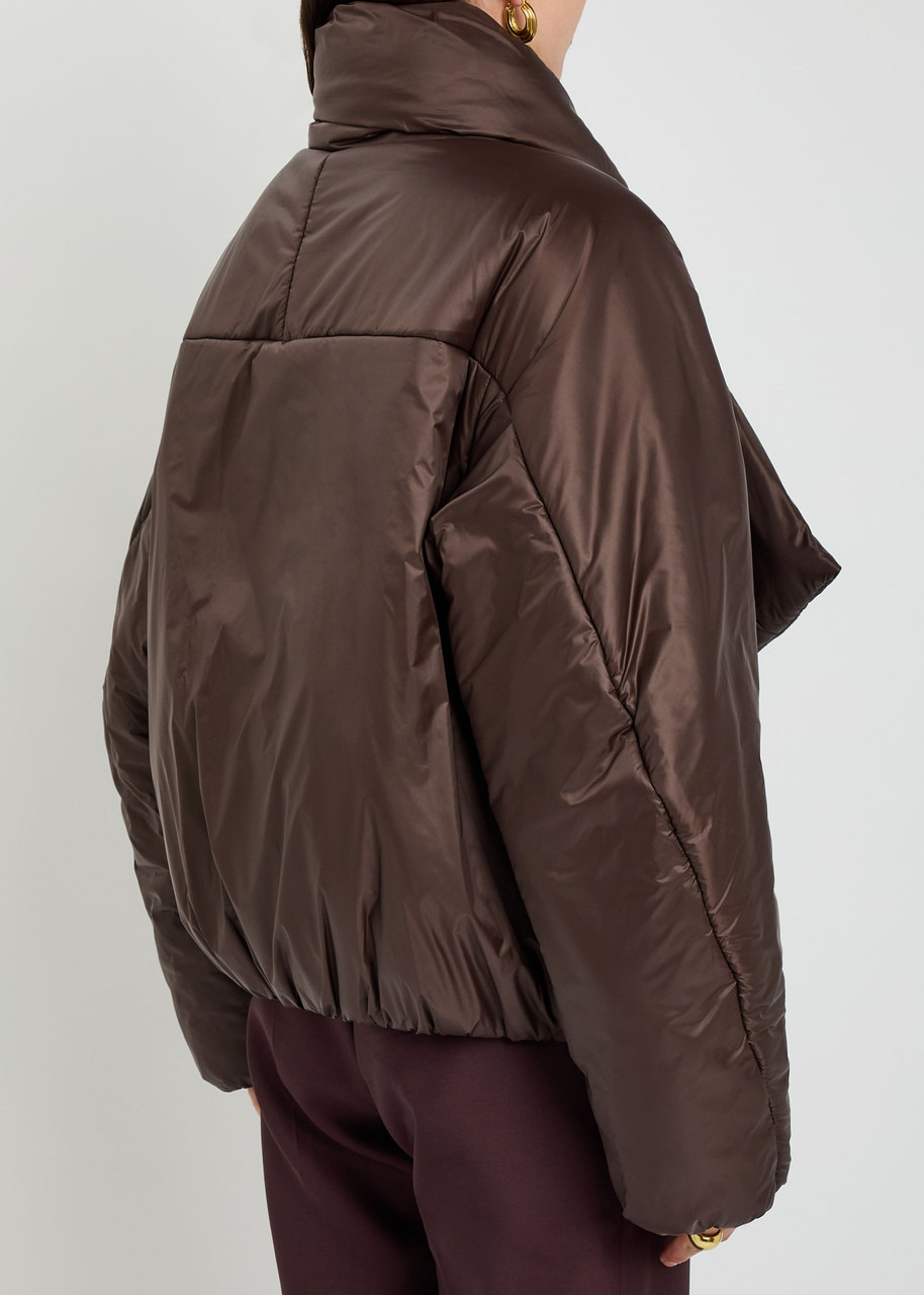 Armarium Lana Scarf-effect Padded Nylon Jacket - 3