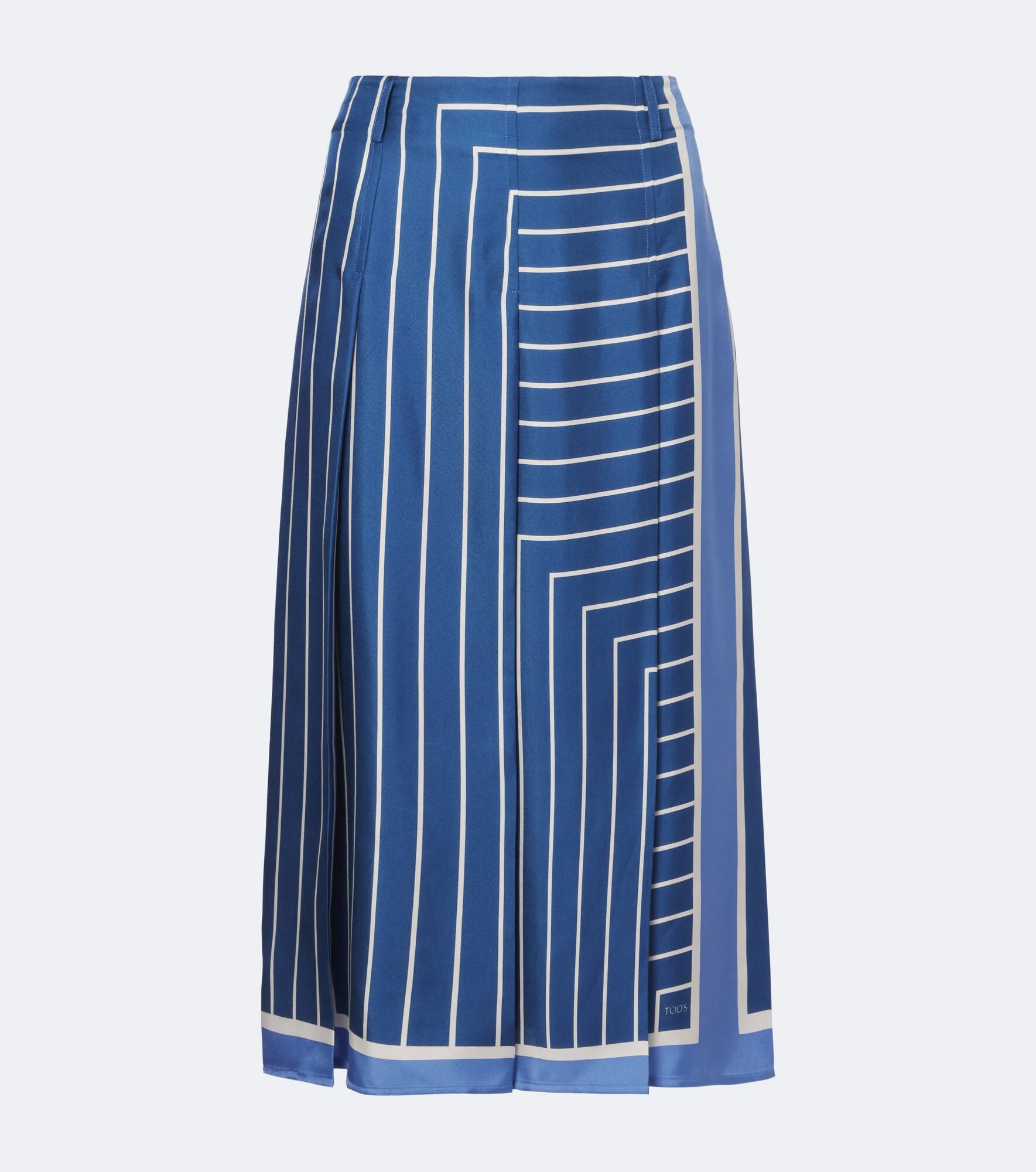 Striped silk midi skirt - 1