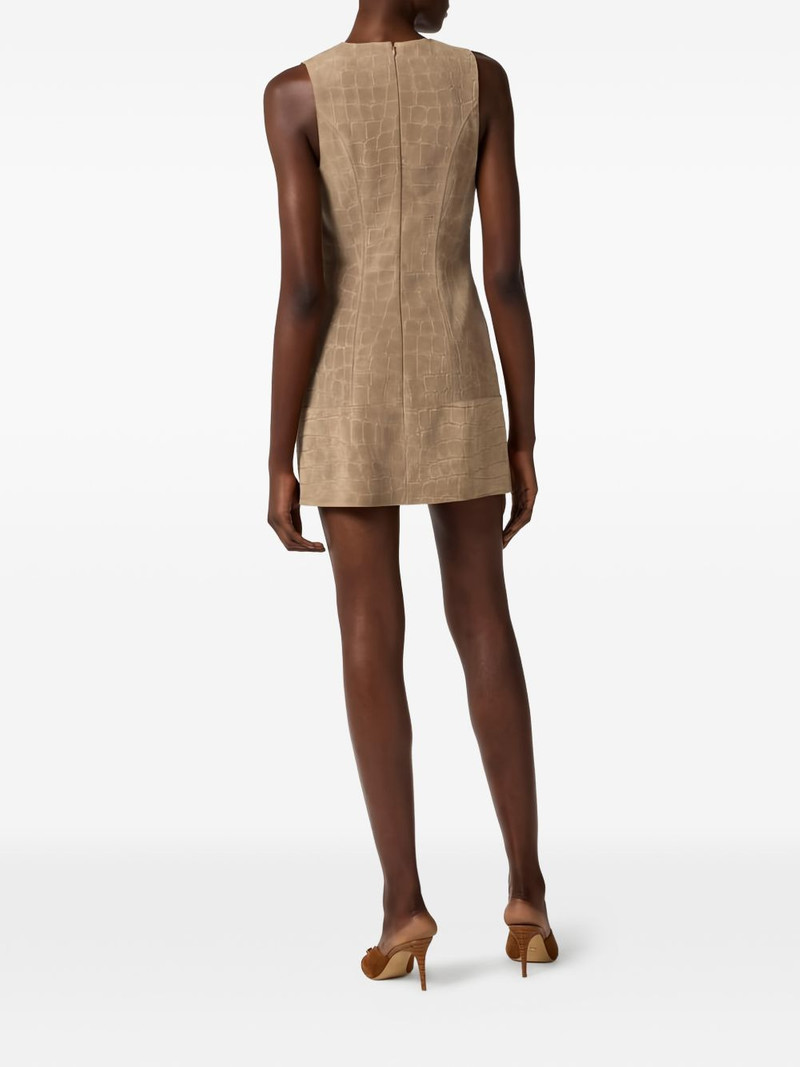 alligator-print mini dress 3