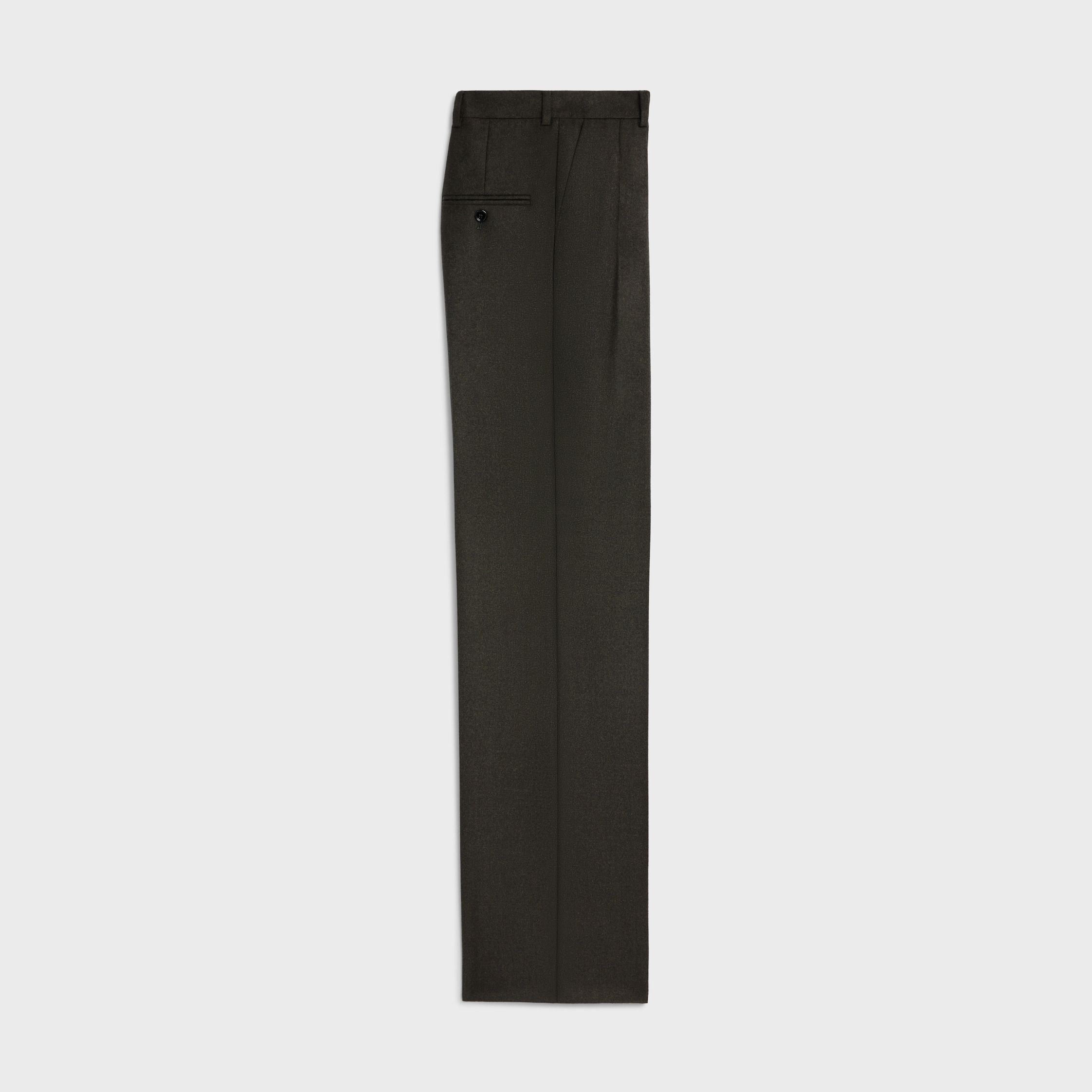 double-pleated tixie pants in cashmere flannel - 2