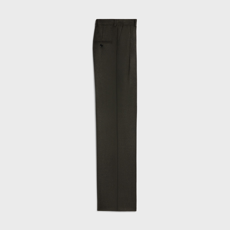 CELINE double-pleated tixie pants in cashmere flannel outlook