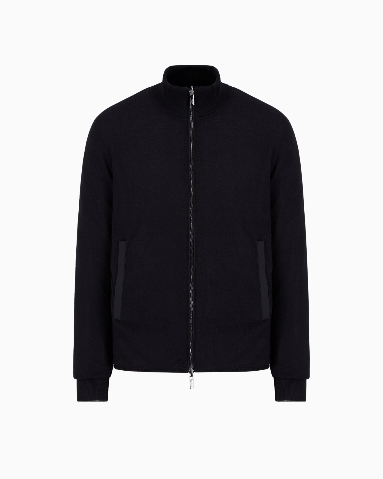 Quilted nylon and knit reversible blouson with logo patch - 2
