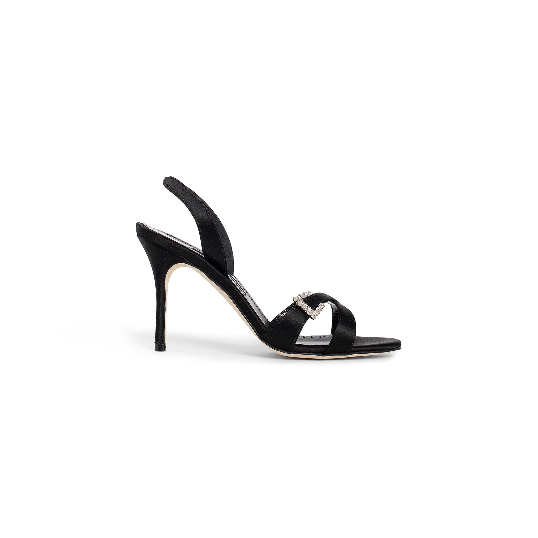 MANOLO BLAHNIK WOMAN BLACK SANDALS - 8