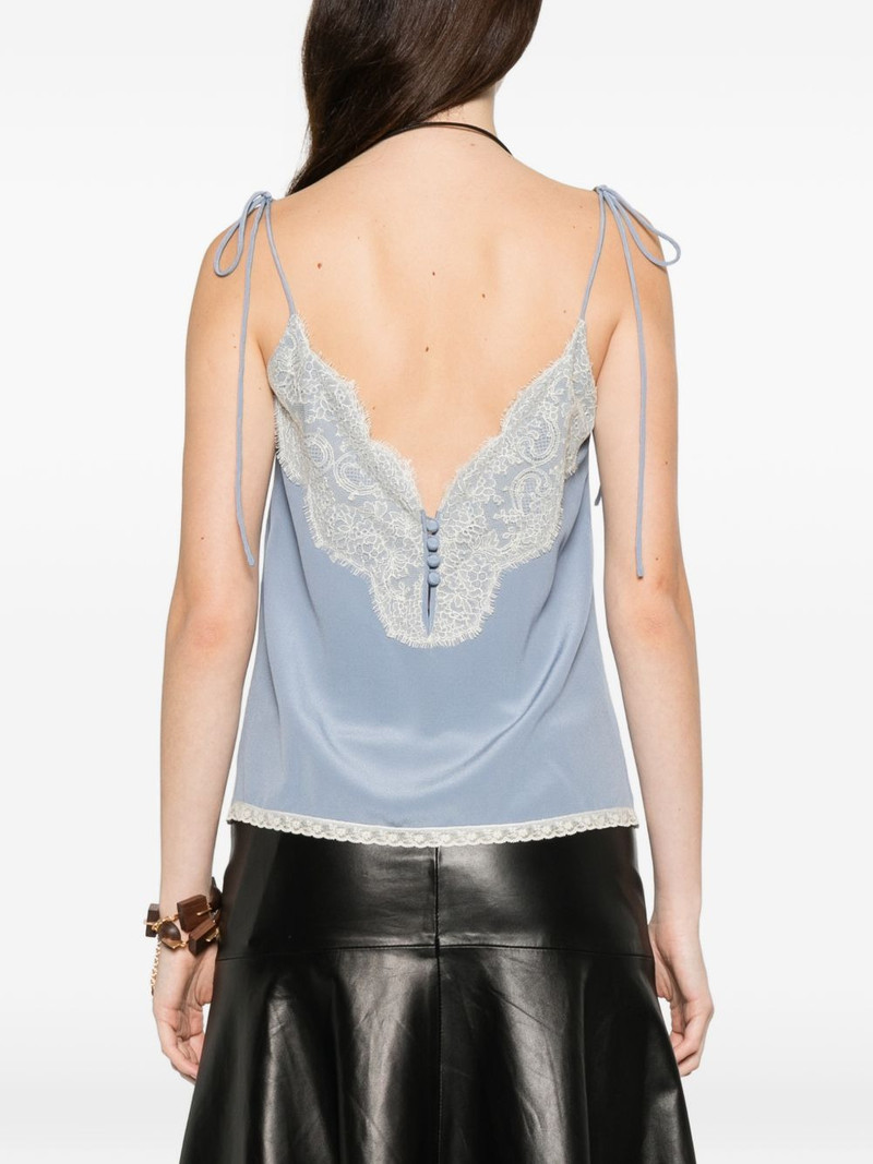 lace-trim V-neck top 4