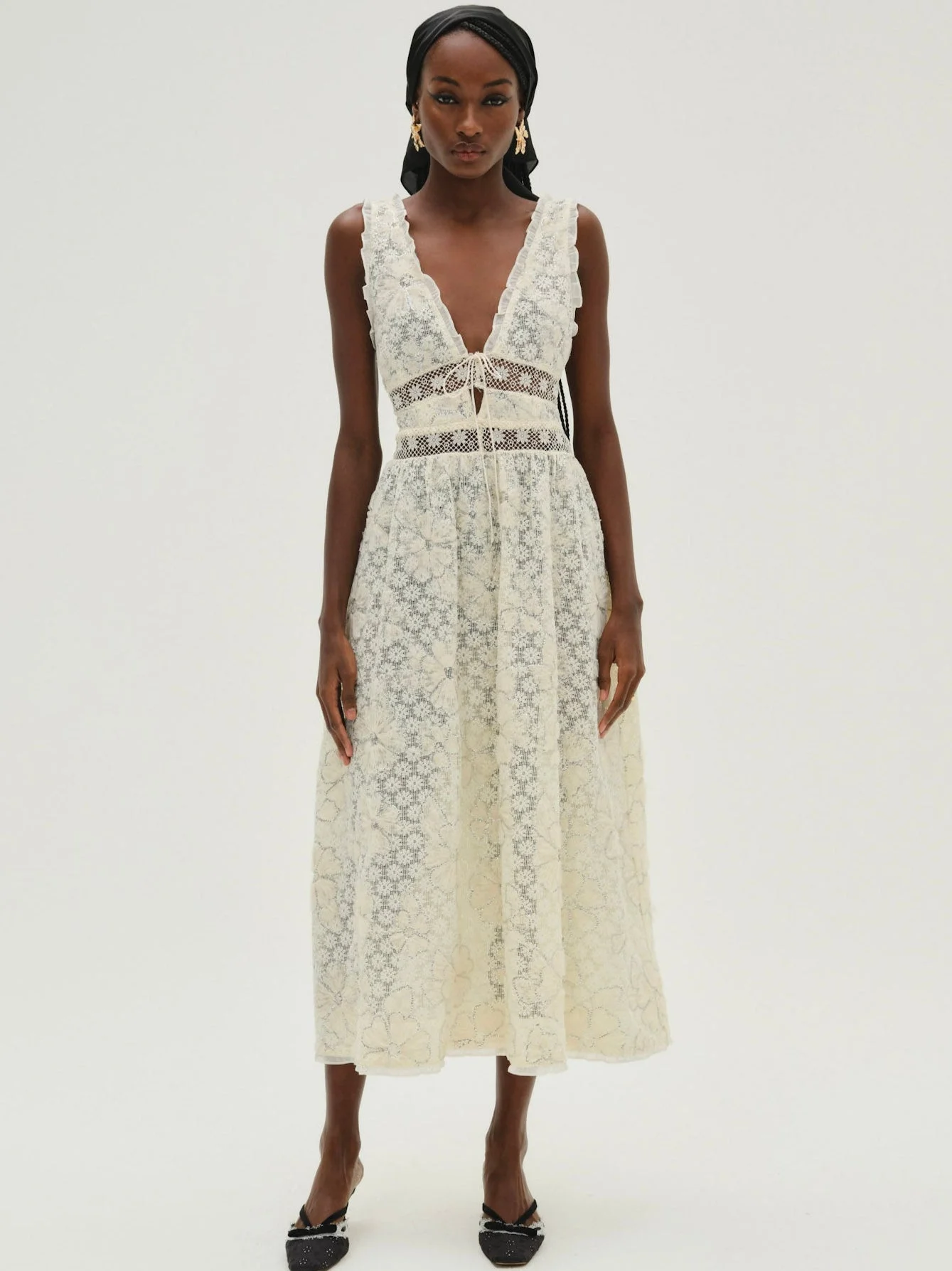 Snowflake Daisy Midi Dress - 1