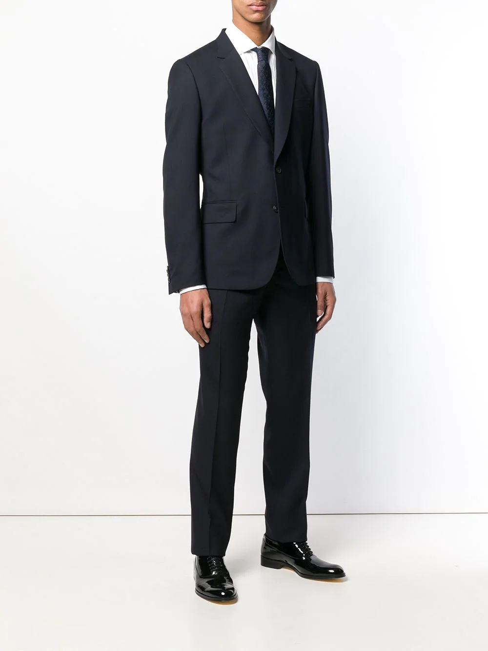 slim-fit two piece suit - 3