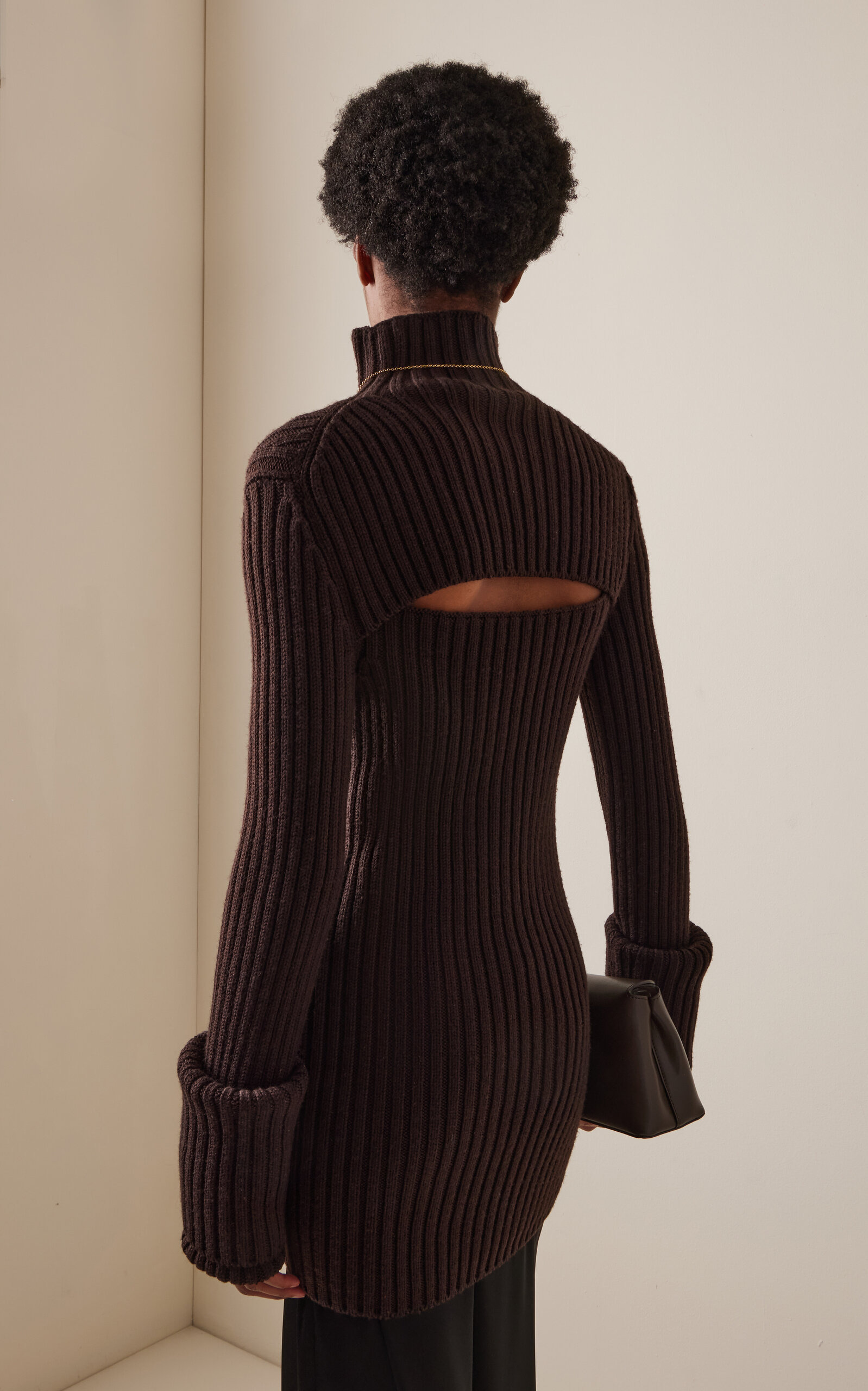 Astrid Ribbed Wool Sweater brown - 4