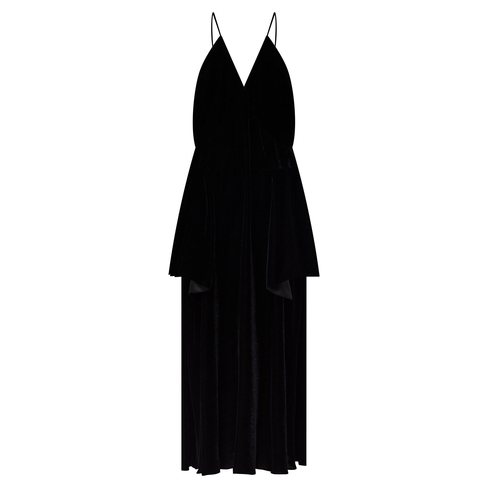Tiered V-Neck Gown - 3