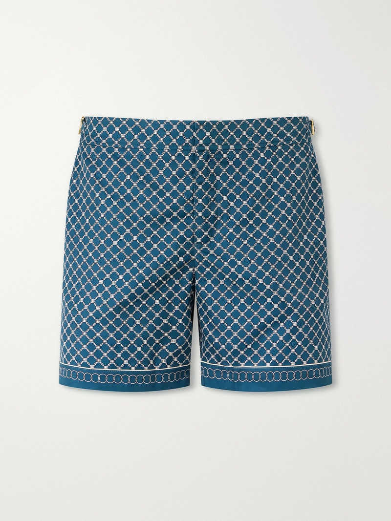 Bulldog Passetto Straight-Leg Mid-Length Printed Swim Shorts 1
