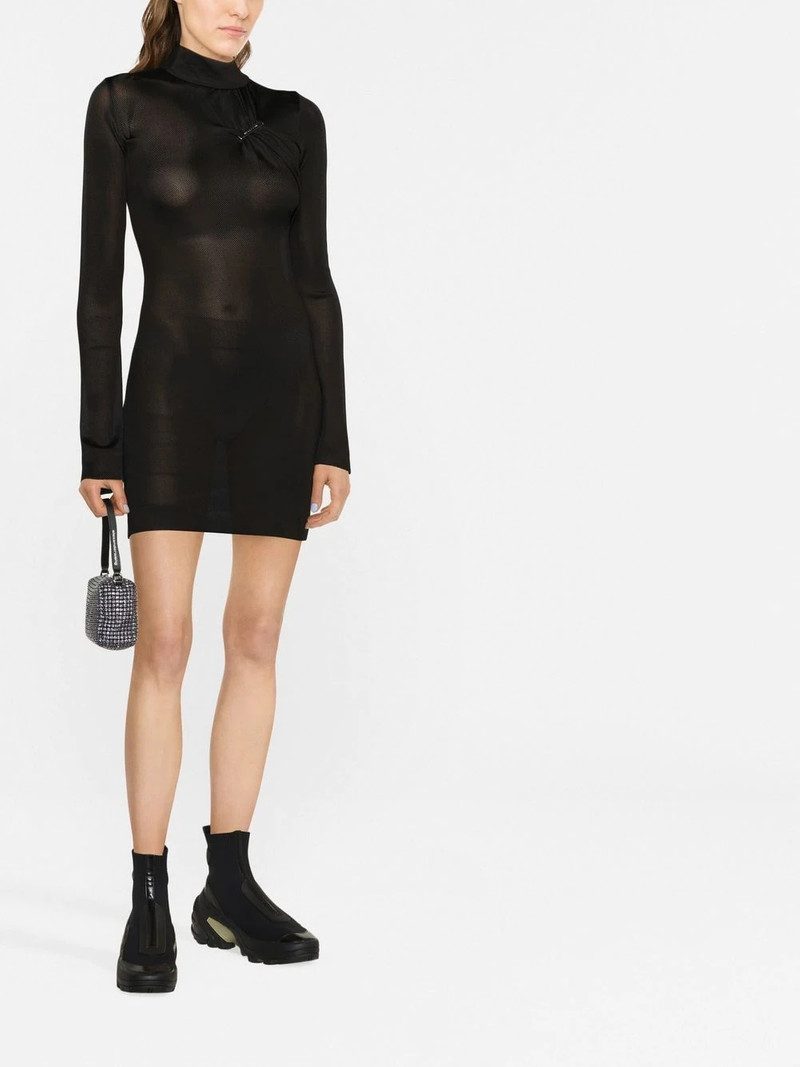 high-neck mini dress 3