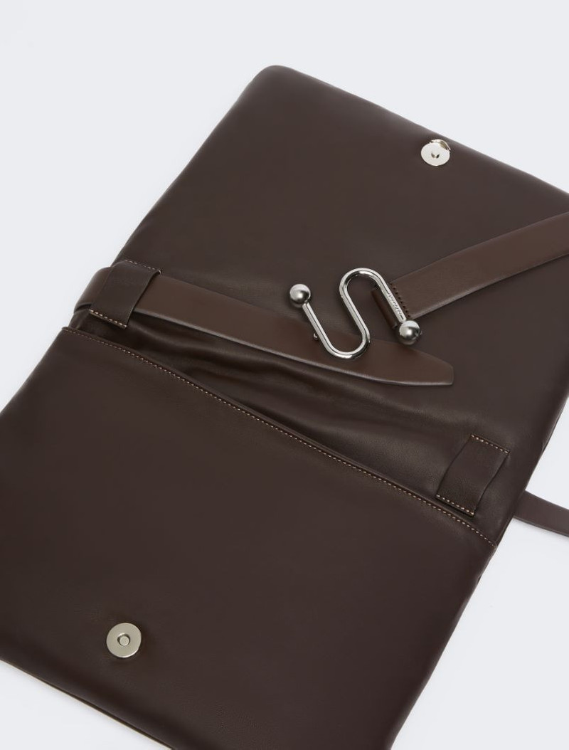 Padded nappa-leather Soffy Bag - cocoa 5