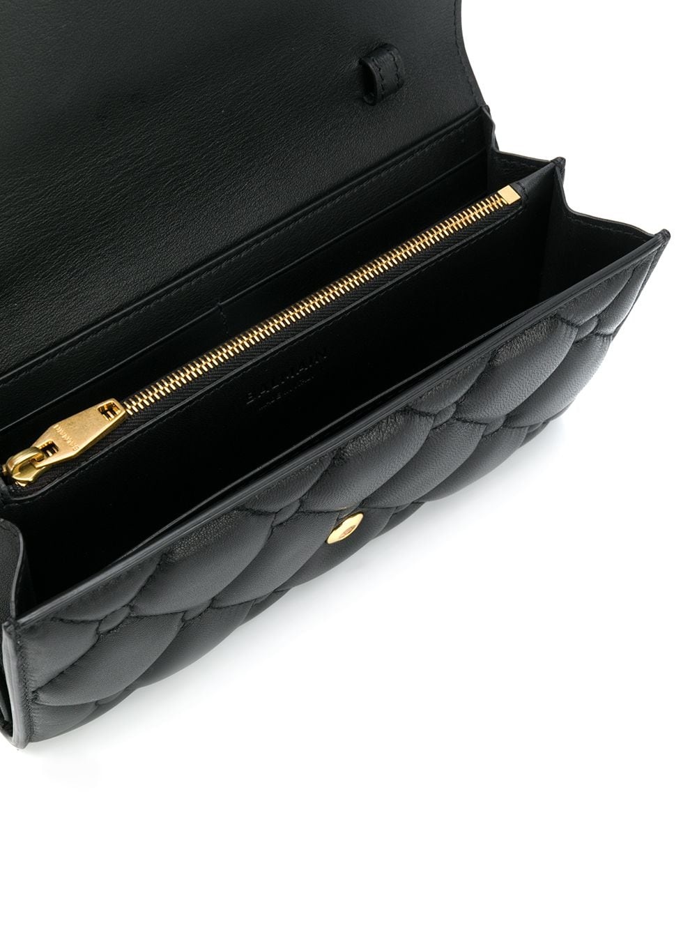 B logo quilted clutch - 5