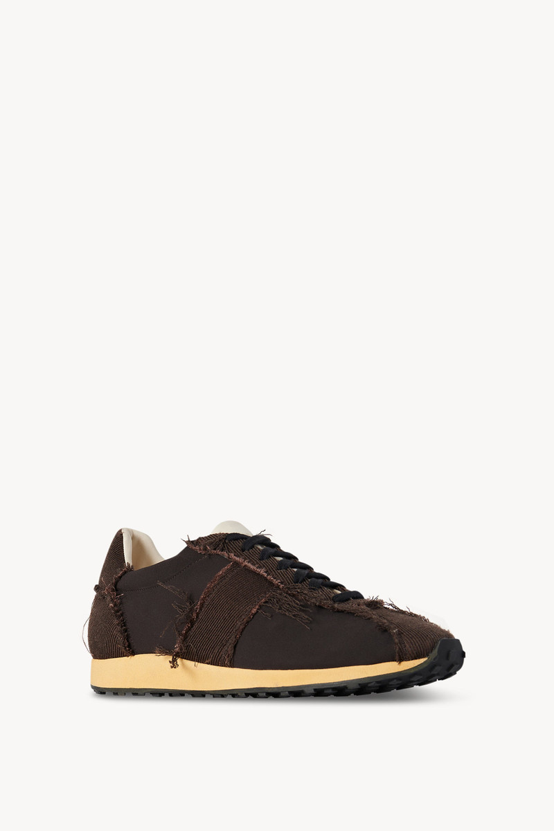 The Row Mica Sneaker in Wool, Linen, and Nylon outlook