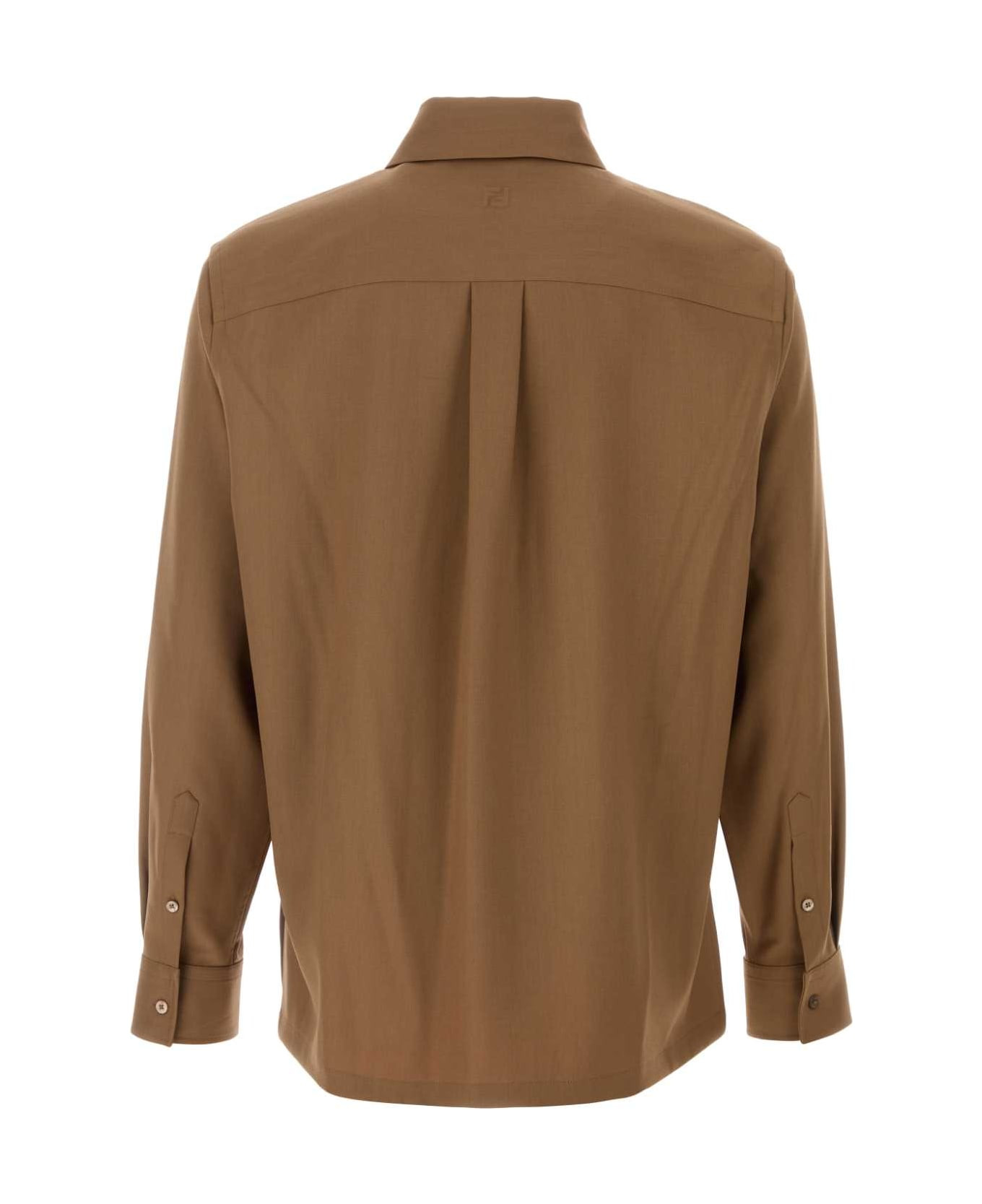 Camel Wool Shirt - 2