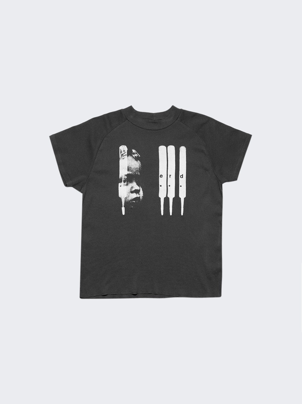 Erd Baby Raglan Tee Faded Black - 1