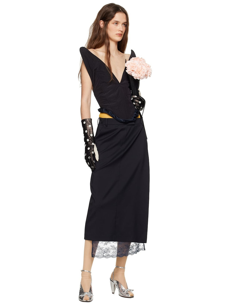 pushBUTTON Black Rabbit Ears Bustier Top outlook
