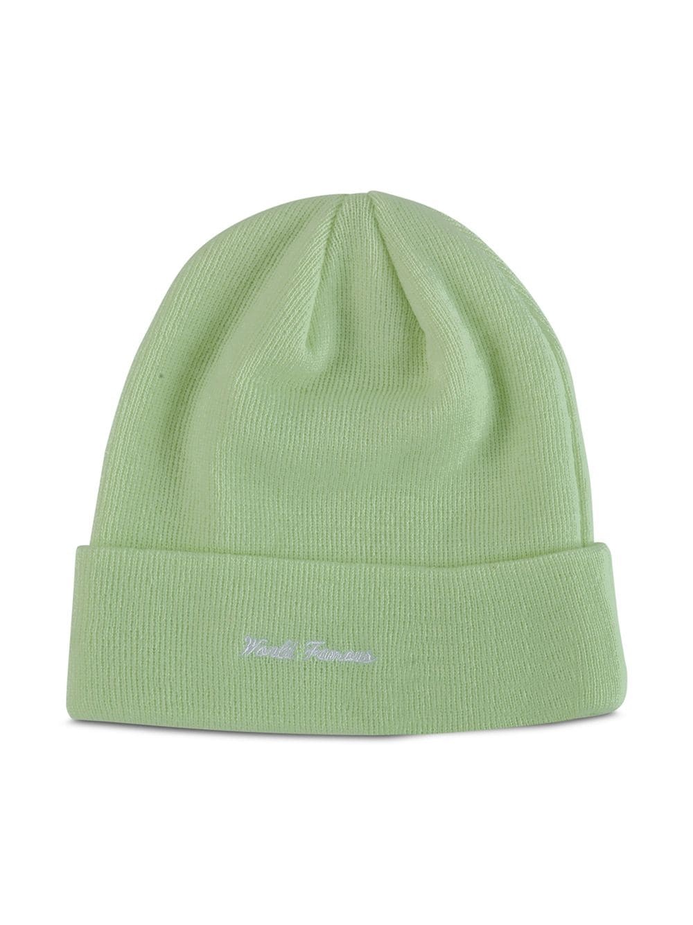 knitted logo front beanie - 2