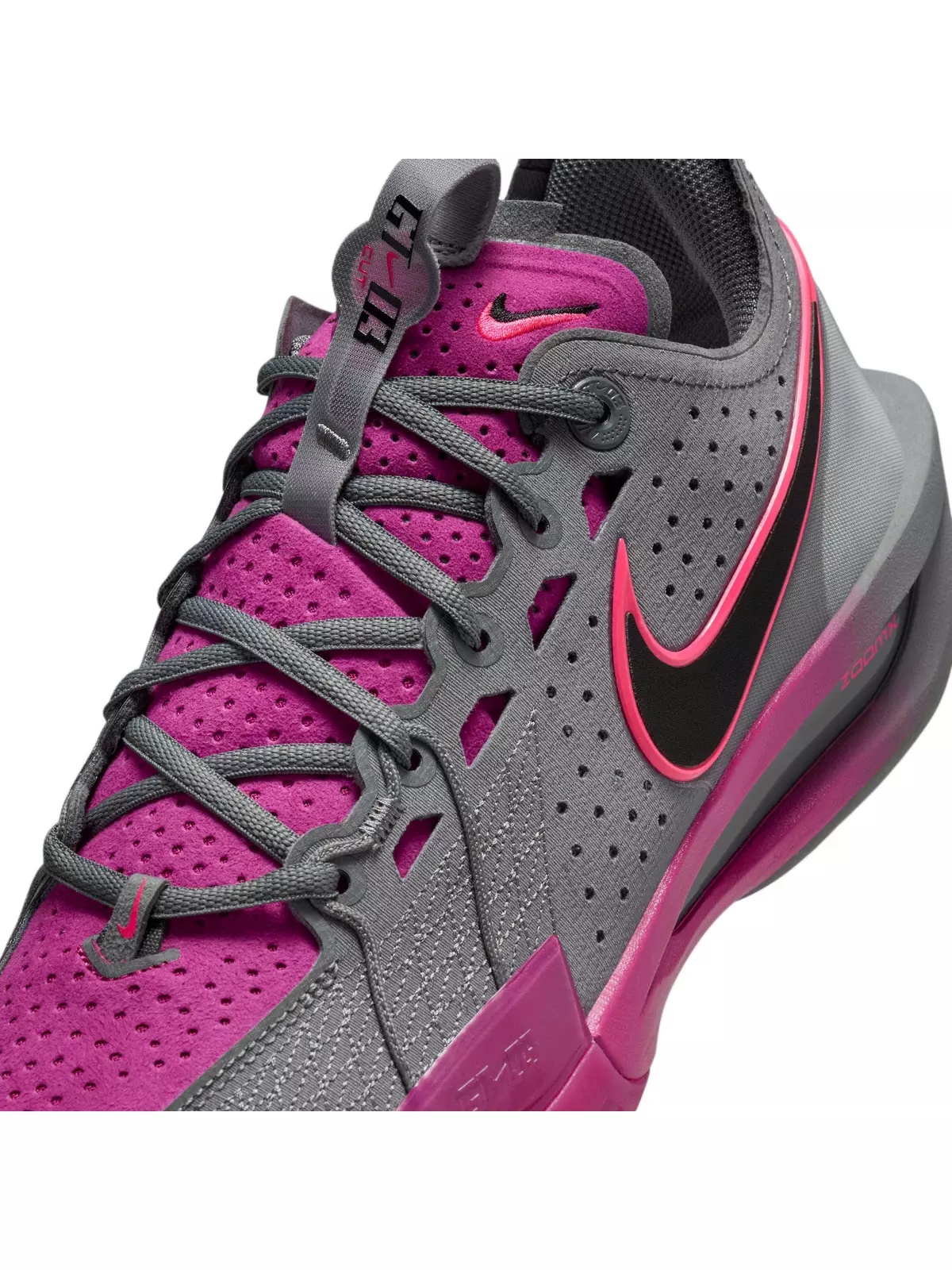 G.T. Cut 3 "Smoke Grey/Hot Fuchsia/Hyper Pink/Black" Men's Basketball Shoe - 7