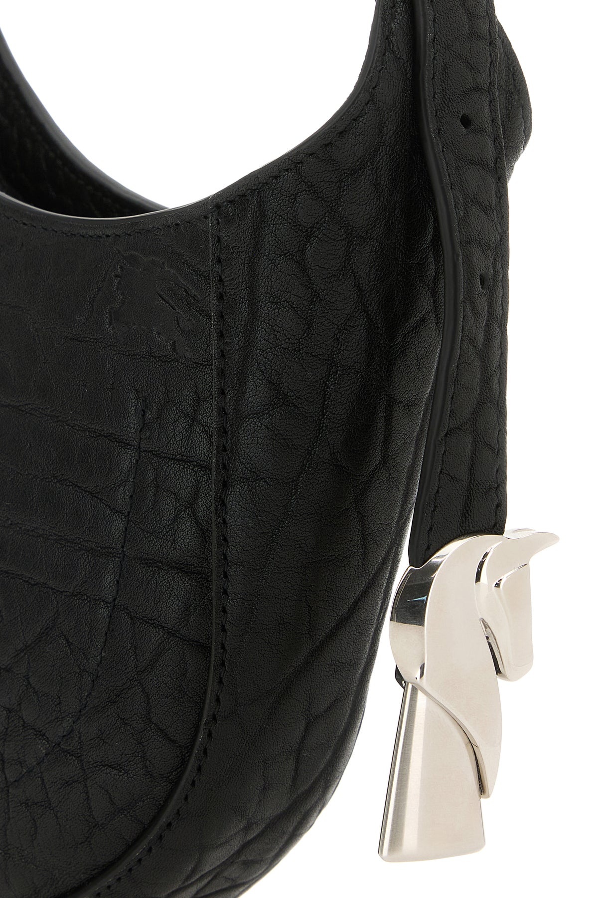 Black leather small Chess shoulder bag - 4