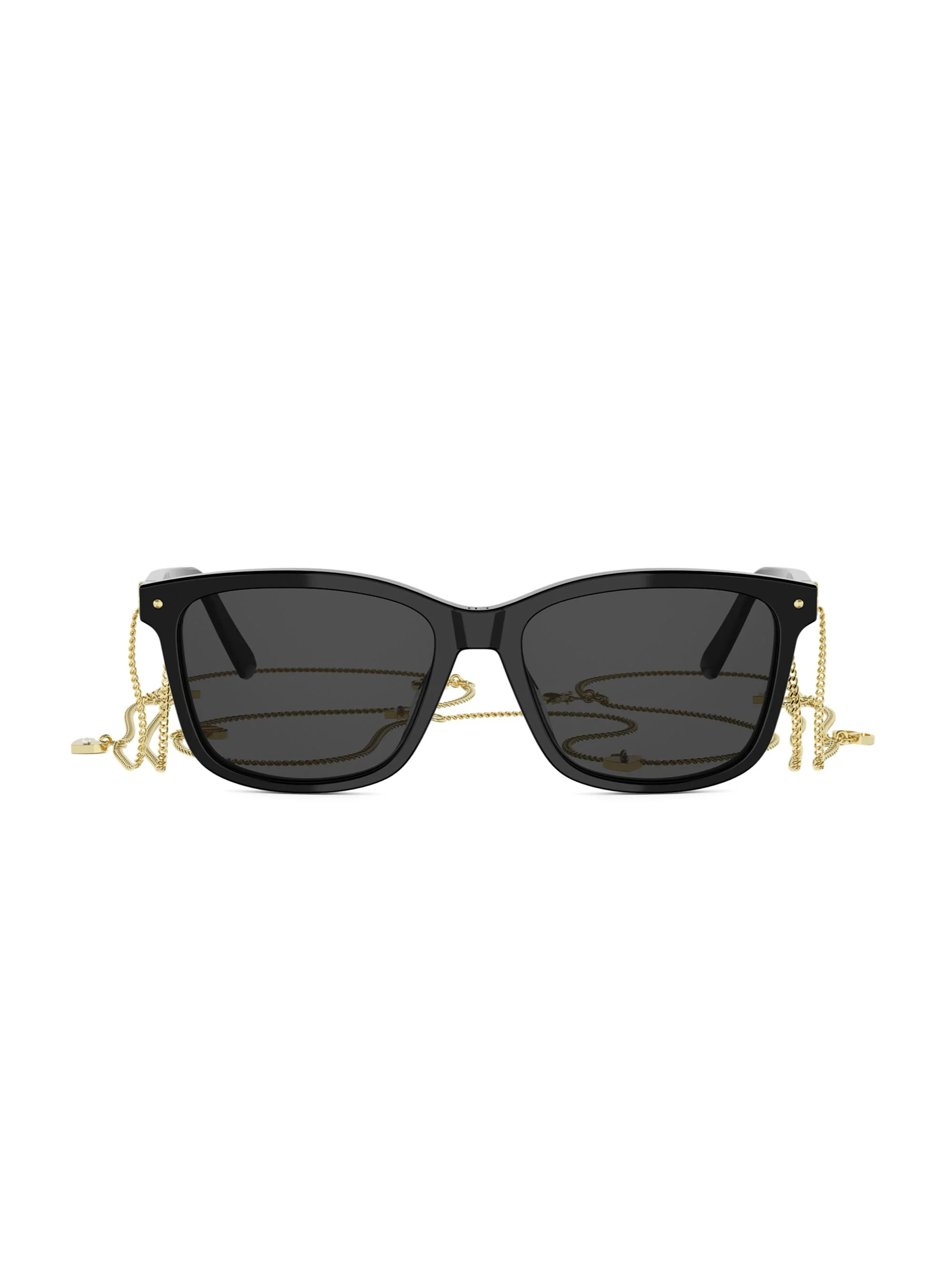 Women's Petit CD S2I 54MM Rectangular Sunglasses - Black - 1