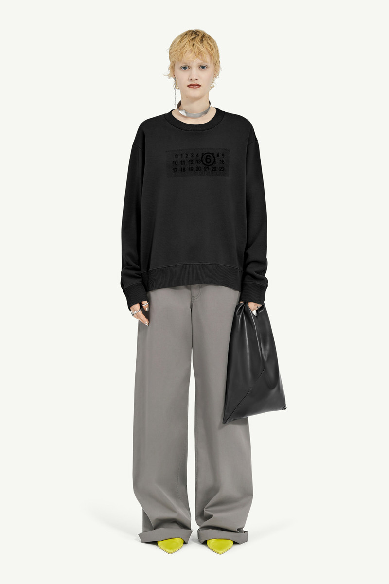 MM6 Maison Margiela Rasterized Print Jersey Sweatshirt outlook