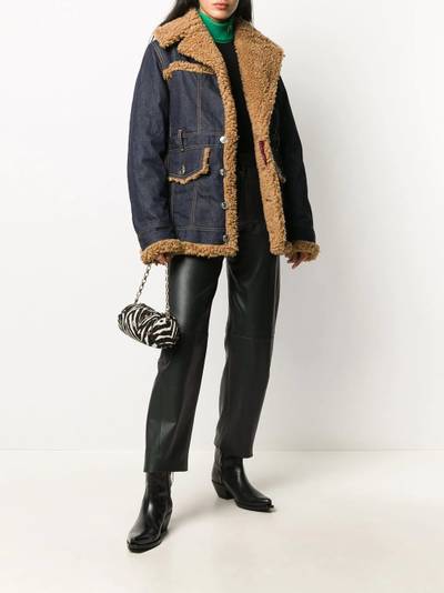 DSQUARED2 denim shearling jacket outlook