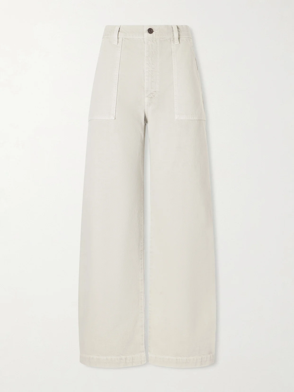 The Bow Cargo High-rise Straight-leg Cotton Pants - 1
